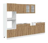 7 Piece Kitchen Cabinet Set Chipboard Storage Cupboard Multi Colours vidaXL