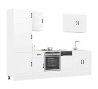 (concrete grey) vidaXL Kitchen Cabinet Set 7 Piece Cupboard Storage Cabinet Engineered Wood