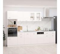 vidaXL 7 Piece Kitchen Cabinet Set Lyon Old Wood Engineered Wood, Brown