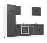 Kitchen Cabinet Set 7 Piece Cupboard Storage Cabinet Engineered Wood vidaXL