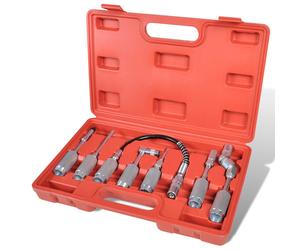 7 Piece Lube Accessory Kit Lubing Hose Tip Assortment Tool vidaXL