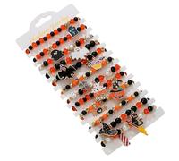 7-Piece New Ambiance Halloween Bracelet Set, Halloween Bracelet Set Glass Beads, for Women's Party Jewelry Holiday Gifts (b)