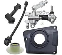 7-Piece Oil Line & Filter & Oil Pump & Cover & Worm Gear Kit For Chinese 45CC 52CC 58CC 4500 5200 5800 Chainsaw Chainsaw Pump