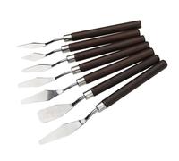 7-Piece Painting Knife Set, Stainless Steel Painting Knives,Smooth edgewooden Handle for - Hybrid Spatula for Acrylics and Oils, Watercolors - Great for Artists and Beginners
