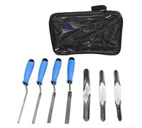 7 Piece Pointing Trowel and Corner Plastering Trowel Set for Mortar and Concrete Use Forged Stainless Steel Tools with Secure Grip for Professional Masonry