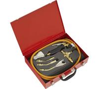 7-Piece Premium Propane Torch Set With Nozzles, Hose, And Gas Valve For Heating And Soldering