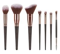 7-Piece Professional Makeup Brush Set - Premium Vegan Cosmetic Brushes for Foundation, Blush, Eyeshadow, Eyeliner & Brows - Soft, Cruelty-Free Tools for Flawless Application by Kàllos