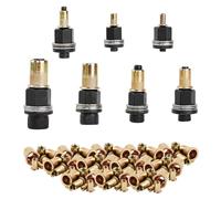 7 Piece Rivet Nut Set, Thread Rivets for M3, M4, M5, M6, M8, M10, M12 Rivet Pliers, Insert Nuts, Blind Rivet Nuts, Retractable Nuts, Hand Rivet Tool Set with 70 Pieces Nuts