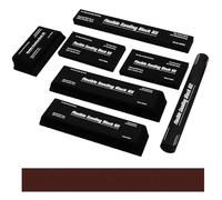 7-Piece Sanding Block, Sandpaper for Wood, Sanding Sponge with Sandpaper for Woodworking Automotive Car Bodywork, Washable & Reusable, 11.6x5.7x3.0in, Boxed