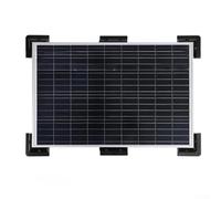 7-Piece Solar Panel Mounting Bracket Kit for RVs & Boats - No-Drill ABS Brackets Compatible with Aluminum, Wood, Fiberglass Surfaces - Includes 4 Co(Black)