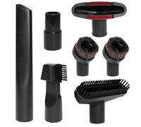 7 Piece Vacuum Attachments Set Compatible with Henry Hoover Attachments | Crevice Tool, Upholstery Nozzle, 2-in-1 Tool, T-shaped Brush, 2 Round Brush and Adapter Compatible with Henry, Hetty, Hoover