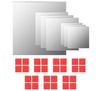 7 Piece Wall Mirror Set Square Glass Home Bedroom Vanity Makeup Decor vidaXL