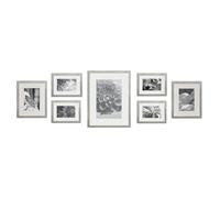 7 Piece Wooden Picture Frame Gallery Set Nielsen Grey One Size