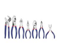 7-Piece WORKPRO Pliers Set with Groove Joint, Long Nose, Slip Joint, Linesman, and Diagonal Pliers for DIY & Home Use