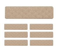 7 Pieces Adhesive Stair Covers, Washable Stair Carpet for Stairs, for Use in the Home, Kitchen, Basement Bathroom, Commercial and Industrial Applications
