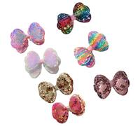 7 Pieces Christmas Hair Clip With Sequins Bows Decoration Hairpins Hair Ornament For Kids Princess Styles Headwear