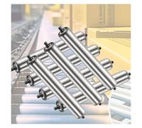 7 Pieces Conveyor Rollers for Roller Track Zinc-Coated Steel 1.5" 2" 2.4" Diameter Smooth Movement Replacement Rollers for Trailers