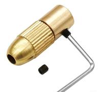 7 Pieces Copper Drill Chuck Adapter Set for 0 5mm to 3 0mm Bits, for Home and Hobby Use (2.35mm)