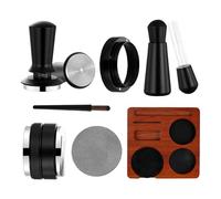 7 Pieces Ergonomic Non-Slip Universal Coffee Tamper - Measuring Funnel and Tamper and Leveler, for Use in Home, Study, Bar, Counter, Shop, Office