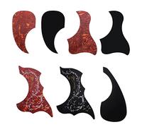 7 Pieces Guitar Pickguard Bird and Drop-Shaped Scratch Protection Plate Self-Adhesive Wear-Resistant Pickguard Sticker for Acoustic Gu