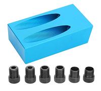 7 Pieces Hole S Jig Set - 5° Angle Drill Bit for Woodworking Ket Hole Finder Angle Drill Tool for Wood Joining Projects Basic Wood