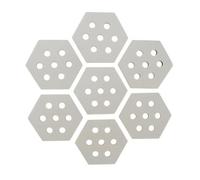 7 Pieces Low-Profile Surf Pad , FHT-B-7PC | Non-Absorbent, Pad with Cutouts, Textured, for s, Paddleboards