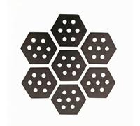 7 Pieces Low-Profile Surf Pad , FHT-HE-7PC | Non-Absorbent, Pad with Cutouts, Textured, for s, Paddleboards