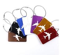 7 Pieces Luggage Tags with Strings, Bag Tag Metal Travel ID Labels Tag for Baggage Suitcases Bags Durable and Practical Attractive processing