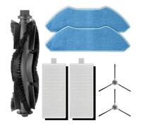 (7 Pieces) M1 Replacement Parts Compatible with Lefant M1 Robot Vacuum Cleaner, 1 Roller Brush, 2 Side Brushes, 2 HEPA Filters, 2 Mop Pads, Accessories Kit