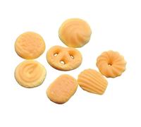 7 Pieces Mini Biscuit Cookies for Dollhouse Accessory Accessories Decoration