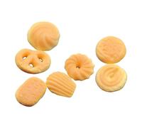 7 Pieces Mini Biscuit Cookies for Dollhouse Accessory Accessories Decoration
