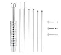 7 Pieces Of Perforation Tools, Ear, Nose And Lip Perforation Accessories, Pierced Ear Care Tools, Curved Rod Grabber, Curved Puncture Needle.
