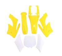 7 Pieces Plastic Fender Fairing Body Kits For Chinese 2 Stroke 47cc 49cc for Apollo for Orion Mini Dirt Motor Bike(Yellow)