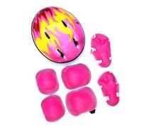 7 Pieces Protector Sets, Children's Knee Protectors, Protective Equipment With Adjustable Wrist Pads With Helmet Elbow Protectors