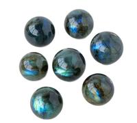 7 Pieces Quartz Sphere Labradorite Balls Crystal Stones Polished Hand Carved Ball Bead Bulk for Witchcraft Balancing Decor,20mm Gemstone Stone