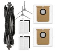 (7 Pieces) Replacement Parts Compatible with Eufy L60, L60 Hybrid, L60 SES, L50 SES, L50 Series Robot Vacuum, Accessories Kit, 1 Roller Brush, 2 HEPA & Foam Filters, 2 Side Brushes, 2 Dust Bags