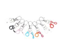 7 Pieces Silicone Lanyard Pen Holders Set Retractable Student Stationery Clip with Lobster Clasp Badge Reel Accessories Teacher Pen Holder