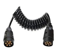 7 Pin Extension Adapter Cable Cord Caravans Trailer Towing Socket Plug Board Wire Connectors Auto Truck Accessories 2.4m Trailer Extension Cable Coiled Usb C Multiple Port Power Strip For Car To