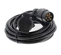7-Pin Extension Lead, Male/Female, 6 Metre Length, Plug to Trailing Socket