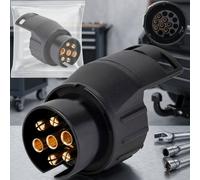 7 Pin To 13 Pin Trailer Plug Adapter 12V Towbar Towing Socket Connector