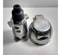 7 PIN TRAILER PLUG & SOCKET ALUMINUM 12V 12N TOWING CAR VAN MAYPOLE MP25B+MP24B