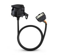 7-Pin Trailer Wiring Harness Compatible with Ford Transit Custom & Tourneo Custom 2012-2023 | Plug-and-Play Towing Kit for LED and Standard Trailer Lights | 12V DC, 1M Length