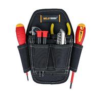 7 Pocket Clip on Tool Pouch Small Tool Holder, Min Work Organizer Tool Holster and Knife Holder with Belt Clip