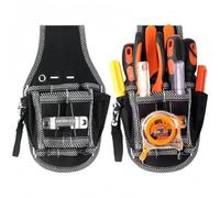 7-Pocket Technician Tool Belt Pouch, Multi Pockets Mini Tool Waist Bag for Electrician