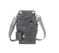 7 Pockets PU Leather Hair Scissor Pouch Barber Tool Bag | Crossbody hairdresser bag with holster slots holds combs, brushes, and shears neatly. Compact salon organizer