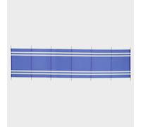 7-Pole Wooden Windbreak, Blue One Size