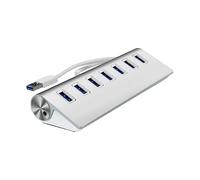7 Port Data Hub Portable Aluminium Alloy USB 3.0 Hub