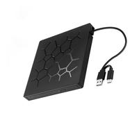 7 Port External USB 3.0 Disk Drive Disc Player Portable Burner Reader for Laptops Systems Optical Drive with Type C