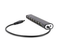 7 Port USB 2.0 HUB Black