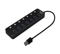 7 Port USB 3.1 Gen 1 HUB with Switches 5GBps with Over Current/Spike Protection